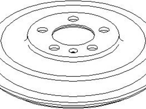 Tambur frana SKODA OCTAVIA (1U2), SKODA OCTAVIA Combi (1U5), SKODA PRAKTIK (5J) - TOPRAN 113 171