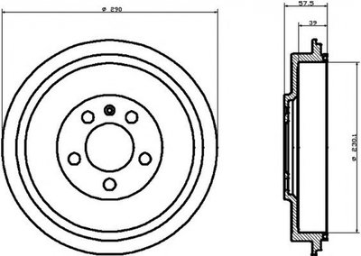 Tambur frana SKODA ROOMSTER Praktik 5J TEXTAR 9402