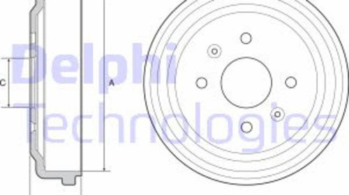 Tambur frana Spate CHEVROLET AVEO / KALOS, SPARK, DAEWOO KALOS 1.0-1.5 09.02-