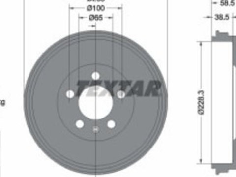 Tambur frana Spate SEAT TOLEDO IV, SKODA RAPID, ROOMSTER, ROOMSTER PRAKTIK 1.0-1.6 d 09.06-