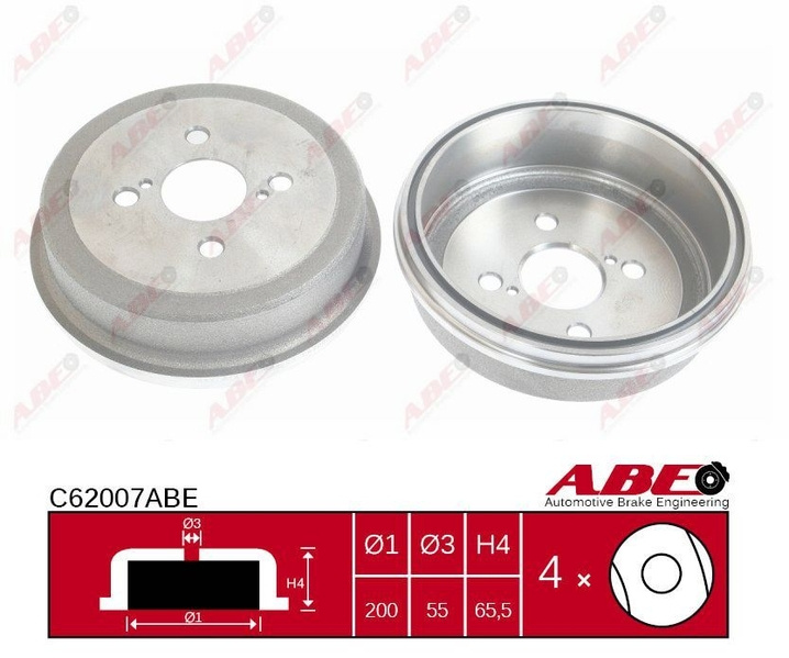 Tambur frana TOYOTA COROLLA Wagon E11 Producator ABE C62007ABE