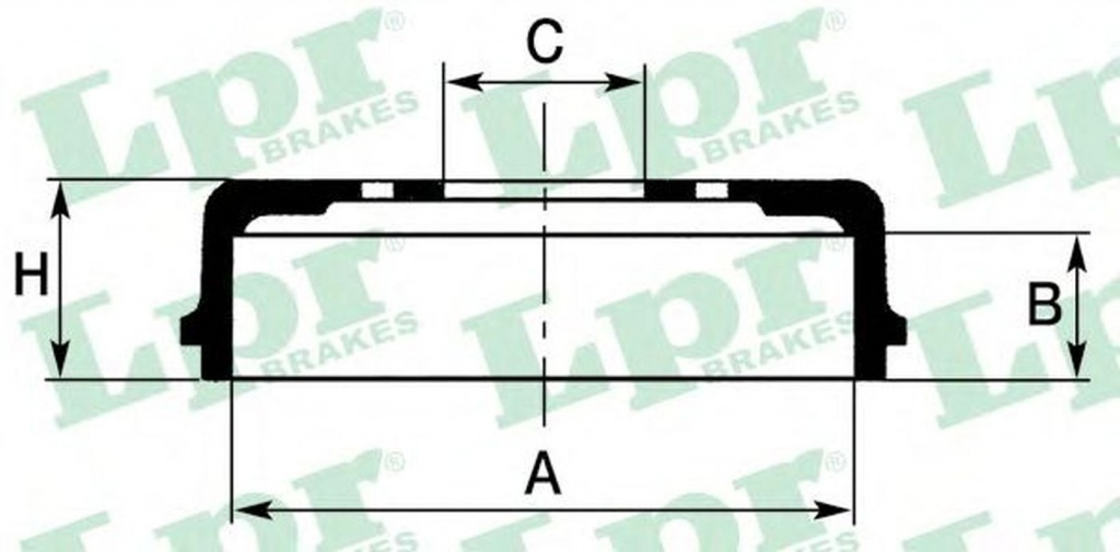 Tambur frana VOLVO 460 L 464 LPR 7D0284