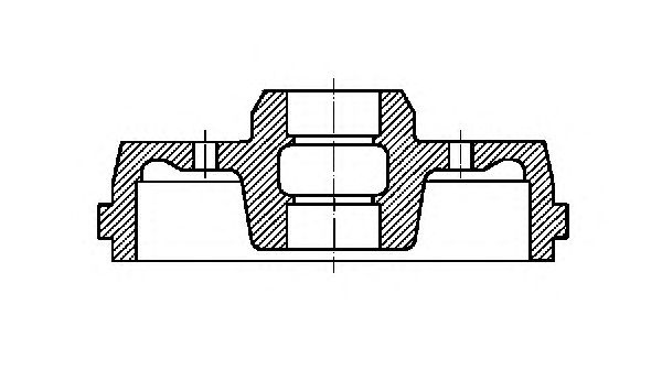 Tambur frana VW CADDY II caroserie 9K9A METELLI 180213K