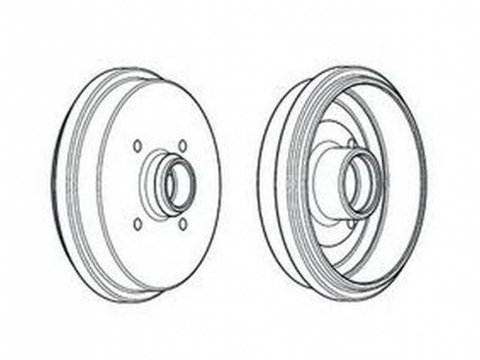 Tambur frana VW JETTA II 19E 1G2 165 FERODO FDR329705