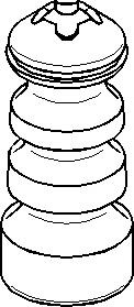 Tampon cauciuc, suspensie AUDI A4 limuzina (8D2, B5), AUDI A4 Avant (8D5, B5) - TOPRAN 110 249