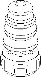 Tampon cauciuc, suspensie SEAT ALTEA (5P1), SEAT TOLEDO III (5P2), SEAT LEON (1P1) - TOPRAN 112 312