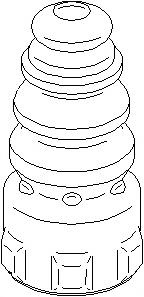 Tampon cauciuc, suspensie SKODA LAURA (1Z3), SKODA OCTAVIA Combi (1Z5), VW PASSAT limuzina (3C2) - TOPRAN 113 450