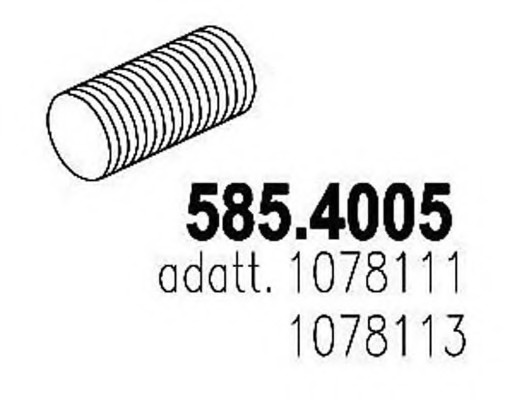 Teava flexibila esapament # fata Bmw Seria 5 2010 2011 2012 # 585 4005 # ASSO