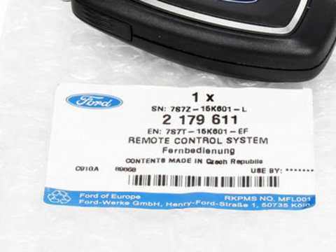 Telecomanda Auto Oe Ford B-Max 2012-2179611 SAN45492