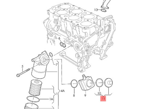 Termoflot 1.9 tdi AUY Volkswagen Sharan Alhambra Galaxy 2002 2003 OEM 038117061