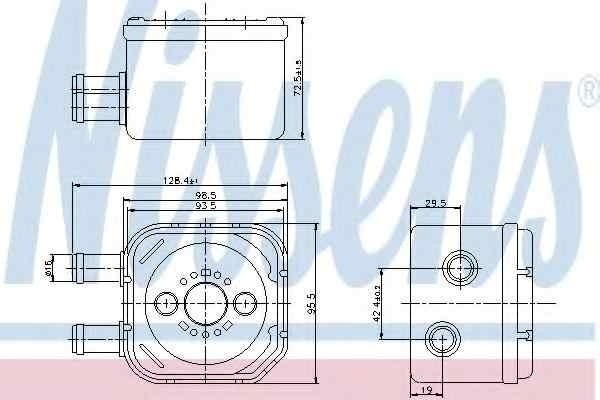 Termoflot radiator ulei AUDI A4 Avant (8D5 B5) NISSENS 90652