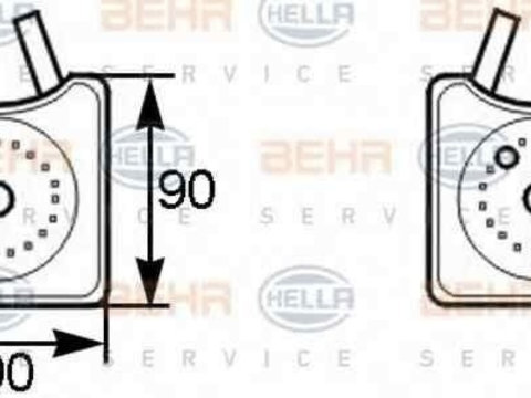 Termoflot radiator ulei AUDI A6 (4A C4) HELLA 8MO 376 778-001