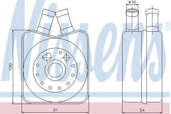 Termoflot radiator ulei AUDI A6 (4A C4) NISSENS 90