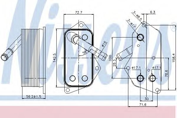 Termoflot / radiator ulei BMW Seria 2 Cabriolet (F23) (2014 - 2016) NISSENS 90689