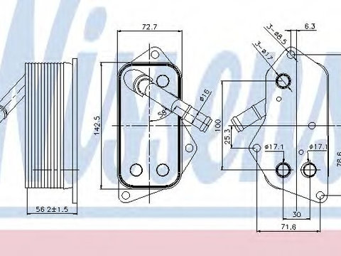 Termoflot / radiator ulei BMW Z4 cupe (E86) (2006 - 2009) NISSENS 90689