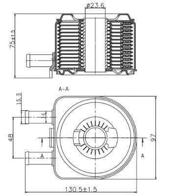 Termoflot radiator ulei Citroen BERLINGO (MF) NRF 