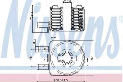 Termoflot radiator ulei Citroen C5 II (RC_) NISSEN