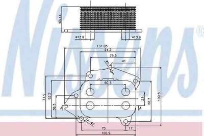 Termoflot radiator ulei Citroen DS3 NISSENS 90670
