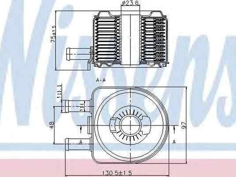 Termoflot radiator ulei Citroen XANTIA (X2) NISSENS 90603