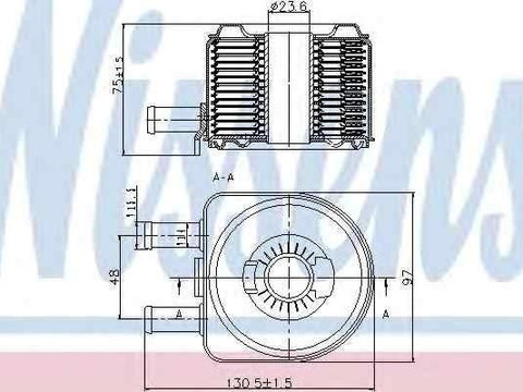 Termoflot radiator ulei FIAT DUCATO bus (244 Z_) NISSENS 90603