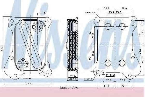 Termoflot radiator ulei FIAT PUNTO (188) NISSENS 90700