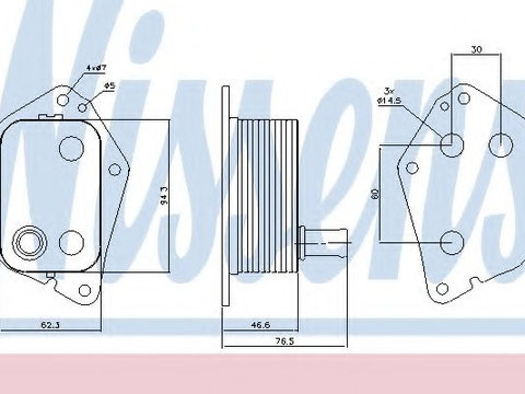 Termoflot / radiator ulei HYUNDAI MATRIX (FC) (2001 - 2010) NISSENS 90721