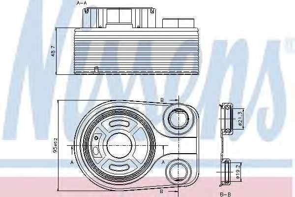 Termoflot radiator ulei MERCEDES-BENZ CITAN caroserie (415) NISSENS 90705