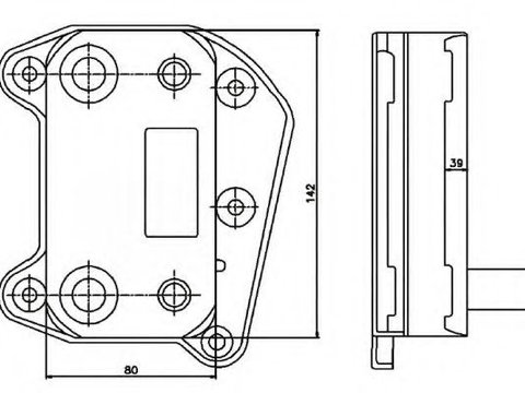 Termoflot / radiator ulei MERCEDES VITO caroserie (638) (1997 - 2003) NRF 31183