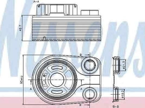 Termoflot radiator ulei NISSAN TIIDA hatchback (C11X) NISSENS 90705