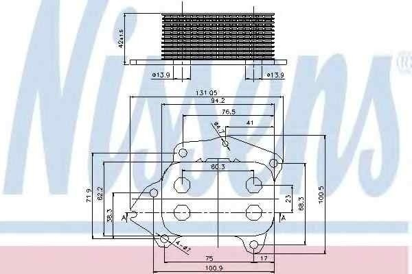 Termoflot radiator ulei PEUGEOT 107 NISSENS 90670