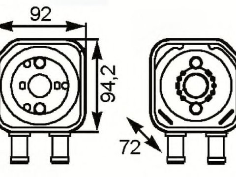 Termoflot / radiator ulei SEAT CORDOBA Vario (6K5) (1999 - 2002) NRF 31179