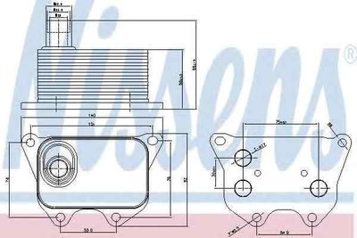 Termoflot radiator ulei SEAT LEON (1P1) NISSENS 90