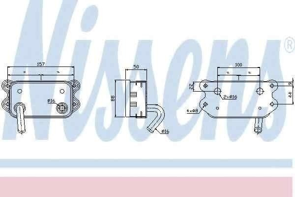 Termoflot radiator ulei VOLVO S60 I NISSENS 90580