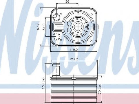 Termoflot / radiator ulei VW GOLF 5 Variant (1K5) (2007 - 2009) NISSENS 90655