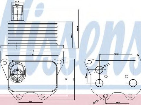 Termoflot / radiator ulei VW GOLF 6 Variant (AJ5) (2009 - 2013) NISSENS 90659