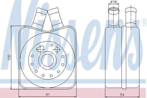 Termoflot radiator ulei VW GOLF III Variant (1H5) NISSENS 90607
