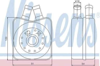 Termoflot radiator ulei VW LT 28-35 II bus (2DB 2D