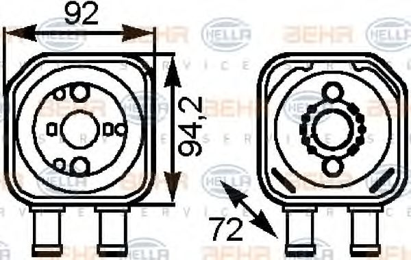 Termoflot / radiator ulei VW PHAETON (3D_) (2002 - 2016) QWP WOC107