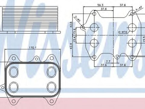 Termoflot / radiator ulei VW TOURAN (1T3) (2010 - 2015) NISSENS 90681