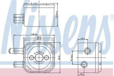 Termoflot radiator ulei VW VENTO (1H2) NISSENS 906