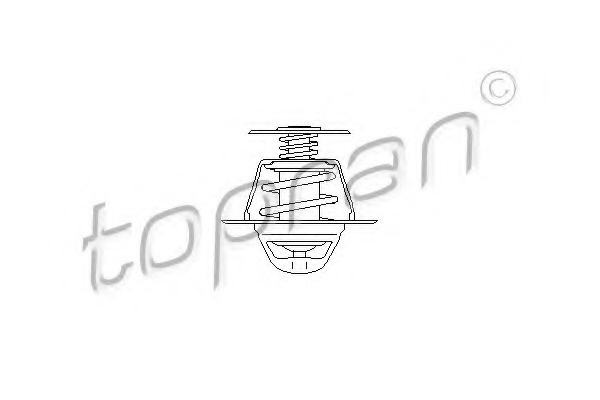 Termostat 111 166 TOPRAN pentru Vw Caddy Skoda Superb Seat Ibiza Seat Cordoba Audi A3 Vw Golf Vw Rabbit Vw Touran Seat Altea Skoda Laura Skoda Octavia Seat Toledo Vw Passat Vw Jetta Vw Vento Seat Leon Vw Eos Vw Bora Skoda Fabia