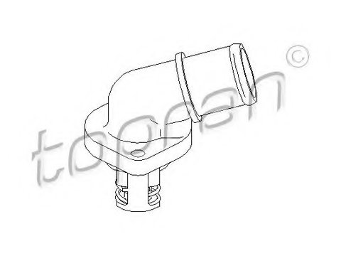 Termostat 721 105 TOPRAN pentru Peugeot 306 CitroEn Saxo CitroEn Berlingo Peugeot 106 Peugeot Partner Peugeot Ranch Peugeot Grand CitroEn Xsara CitroEn C3 CitroEn C2 Peugeot 1007 CitroEn Nemo Peugeot Bipper