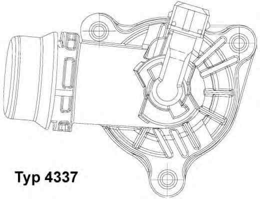 Termostat BMW 5 E60 WAHLER 4337.105D