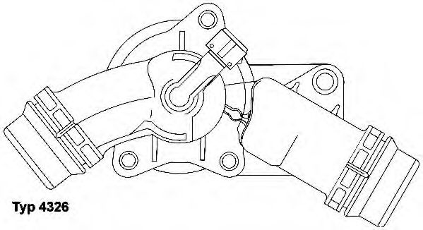 Termostat BMW Z4 (E85) (2003 - 2009) WAHLER 4326.97D