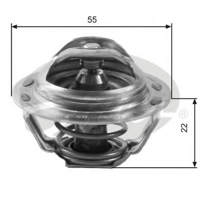 Termostat CITROËN XSARA cupe (N0) (1998 - 2005) GATES TH13783G1