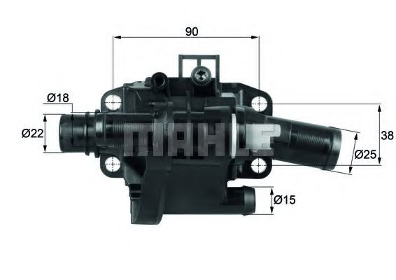 Termostat CITROËN XSARA PICASSO (N68) (1999 - 2016) MAHLE ORIGINAL TH 41 83