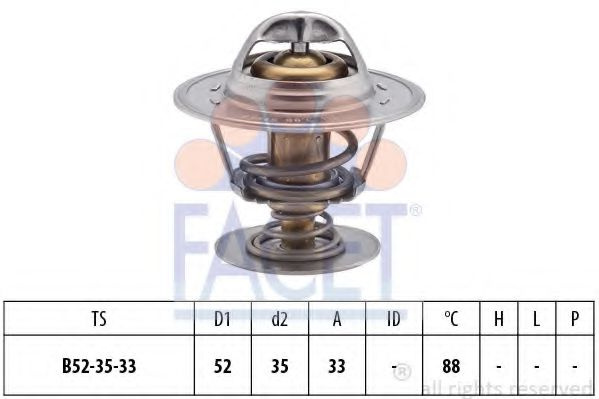 Termostat FORD ESCORT Mk V (GAL) (1990 - 1992) FACET 7.8394S