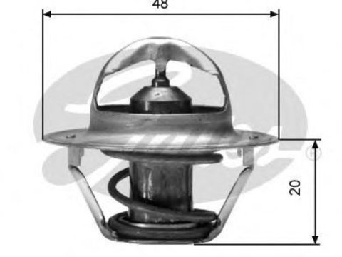 Termostat FORD FIESTA   (GFBT) (1976 - 1983) GATES TH00388G1