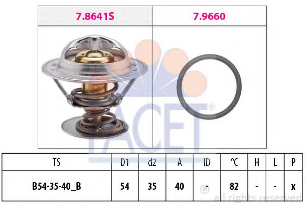 Termostat FORD KA (RB_) (1996 - 2008) FACET 7.8641