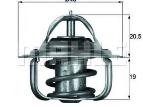 Termostat FORD TRANSIT '55- bus (1955 - 1967) MAHLE ORIGINAL TX 5 88D